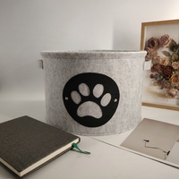 Paniers de rangement décoratifs en feutre, écologiques, modernes, légers, avec poignées, empilables, personnalisables pour jouets et organisation domestique