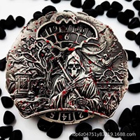 Nouveau luxe Double face en relief Dragon Roulette D4 D12 D8 D10 D6 D20 RPG dés métal Fidget Spinner mdn dés avec boîte gratuite