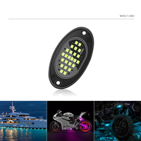 8pods 24-Chip de nivel superior controlado por aplicación 9W 4x4 RGBW Color LED Rock Light Nuevo 12V para todoterreno Coche Camión UTV ATV Retrofitting