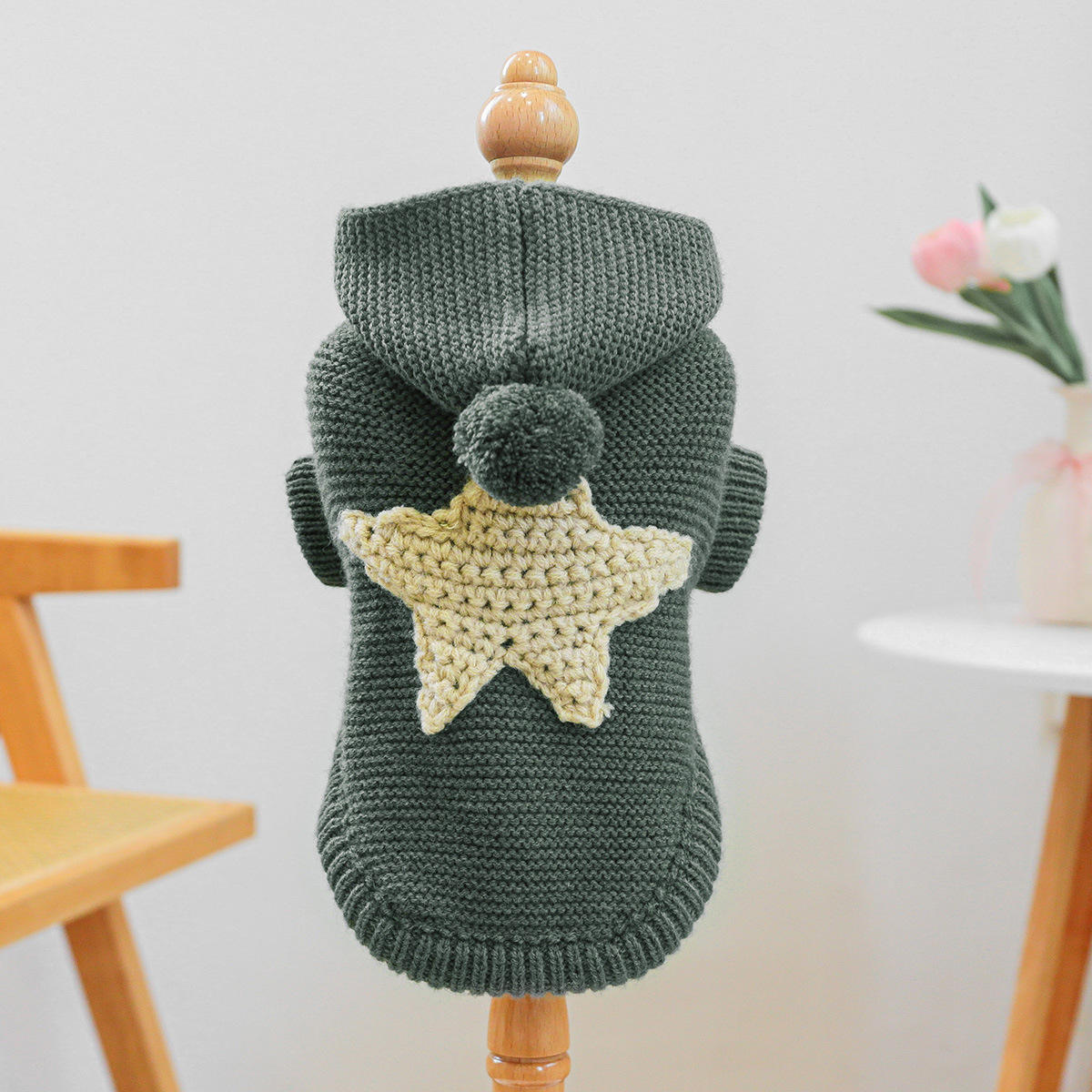 Nordic Starfish Sweater-Dark Gray