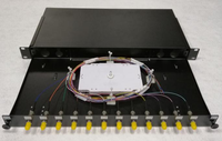 Panneau de brassage à fibres optiques 19 pouces pour montage en rack, 12, 24, 48 fibres, adaptateurs SC LC FC ST, type tiroir, en acier laminé à froid, pour centre de données ODF