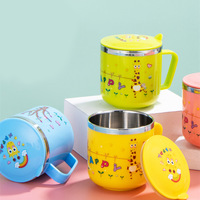 304 tasse à eau en acier inoxydable avec couvercle Double couche joint d'isolation thermique étanche bureau sublimation tasse à café vierge