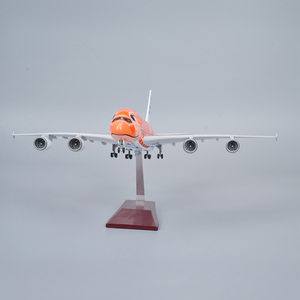 Modèle d'avion en résine ANA Airbus A380 Honu Turtle avec train d'atterrissage et base en bois, avion miniature de collection, décoration d'intérieur - Product Image 4