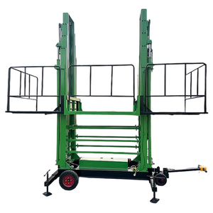 Ventes d'usine 4-12m de charge de plate-forme élévatrice mobile hydraulique 1ton utilisée pour les travaux <span class=keywords><strong>a</strong></span>ériens sur les murs extérieurs et le transport des briques - Product Image 2