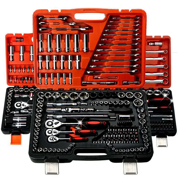 72Pcs 128Pcs 197Pcs Nuovo Elemento di Utensili A Mano Per Auto Auto di Riparazione Usato In Meccanico Tool Set Per auto di Riparazione