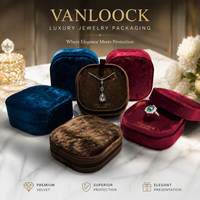 Boîte à bijoux de luxe en velours coréen, boîte ronde de qualité supérieure pour ranger les bagues, les colliers et les boucles d'oreilles, emballage élégant pour cadeau, idéal pour les voyages