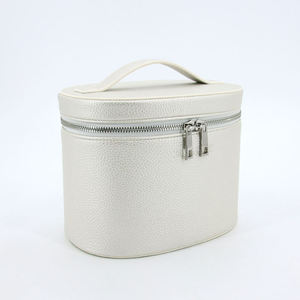 <b>Large</b> Custom Logo for Leather Water Resistant Zipper Makeup Bag Small Capacity Portable Cosmetic Storage <b>Gift</b> <b>Box</b> for Daily - Product Image 3