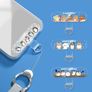 Trong suốt chống mất chống rơi thẻ TPU treo Clip điện thoại di động dây đai trở lại vá kết nối điện thoại dây buộc Gasket sửa chữa Clip - Product Image 1
