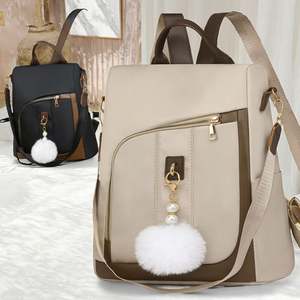 Mochila de viaje de cuero marrón con aspecto vintage de nuevo estilo, mochila de oficina de cuero de gran capacidad, bolso de viaje. - Product Image 3