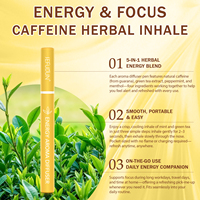 Stylo aromatique SEFUDUN à la vitamine B12 et à la caféine - Diffuseur d'énergie à base de plantes sans nicotine avec thé vert et menthol - Aromathérapie portable
