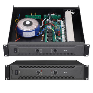 Amplificateur de puissance stéréo de classe AB 2 canaux 2x400W <span class=keywords><strong>série</strong></span> X4 2U pour montage en rack, pour scène, DJ, KTV, système PA - Product Image 1