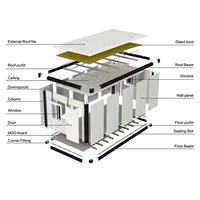 Modules préfabriqués de maisons mobiles de luxe modernes de 20, 30 et 40 pieds