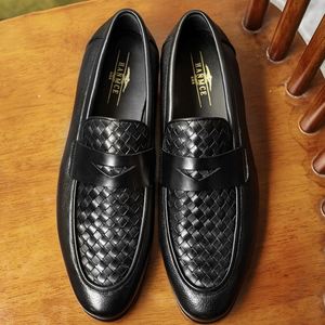 Zapatos de Hombre de Lujo con Punta Cuadrada, Transpirables, con Cordones, de Cuero Genuino de Alta Calidad, para Fiestas, Negocios, Formales, Nuevos Estilos - Product Image 1