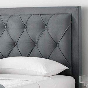 Letto matrimoniale King <span class=keywords><strong>Size</strong></span> moderno di lusso leggero di alta qualità con letto in tessuto semplice con contenitore - Product Image 3