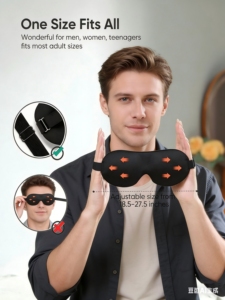 Masque de sommeil 3D fabriqué en usine – Améliorations fonctionnelles disponibles – MOQ 100 unités et service d'échantillons rapide - Product Image 4