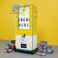Nouvelle machine distributrice automatique de cartes en métal sur pied, 32 pouces, avec 21 rangées de fentes et distributeur de paquets TCG à bobines de 1 mm, très demandée aux États-Unis