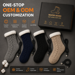 Calcetines Térmicos Personalizados con Forro Polar para Marcas de Calcetería con Desarrollo de Productos OEM ODM, Marca Privada y Diseño de Empaque Personalizado - Product Image 6