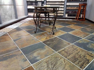 Hiện đại đa Màu <span class=keywords><strong>Slate</strong></span> gạch và pavers với mài dũa bề mặt kết thúc cho ngoài trời sân và Patio sử dụng giá cả cạnh tranh - Product Image 3