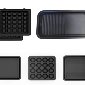 Electric BBQ Grill Indoor Portable Round Grill with Lid Non Stick Die Casting Plate Tabletop Electric Grill OEM Manufacturer - Product Image 1