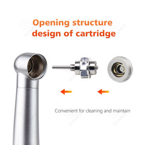 Pièce à main dentaire électrique haute vitesse à 4 orifices avec jet d'eau unique, en céramique certifiée durable - Product Image 4