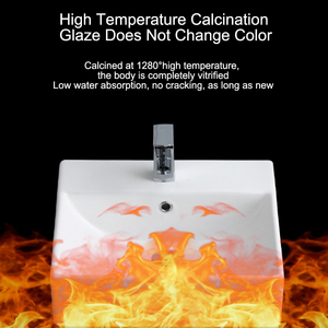 Lavabo de Cerámica para Baño, Diseño Malasio, para Encimera de Gabinete - Product Image 4