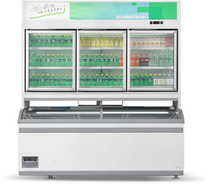 Tủ trưng bày kính kết hợp siêu thị thương mại, làm lạnh bằng khí, có ngăn đông, 3 cửa, tự động xả đá, kính - Product Image 6