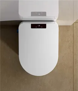 Venda imperdível vaso sanitário inteligente elétrico com lavagem automática, vaso sanitário inteligente de cerâmica com bidê, descarga automática automática