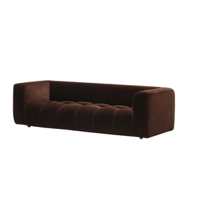 Style rétro français <span class=keywords><strong>chocolat</strong></span> guimauve tissu Simple petit appartement salon bouffée <span class=keywords><strong>canapé</strong></span> droit - Product Image 1