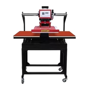 Intelligent Semi-Automatic Dual Pneumatic Flatbed Heat Press Transfer <b>Machine</b> New Big Size for Garment Printing Shops - Product Image 5