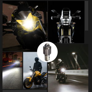 Bombilla LED de Alta Potencia para Motocicleta con Lente Convexa, 6500K, Luz Blanca, Faro Delantero de Luz Alta y Baja para Scooter - Product Image 3