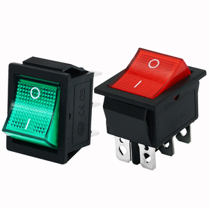 Interrupteur à bascule 16A 4 broches avec voyant lumineux pour appareils électroménagers - Product Image 1