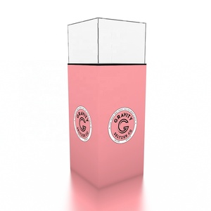 Tùy chỉnh mang nhãn hiệu căng vải triển lãm thương mại thiết bị nhôm hiển thị đứng vuông Acrylic có thể gập lại Showcase bục 3 FT - Product Image 5