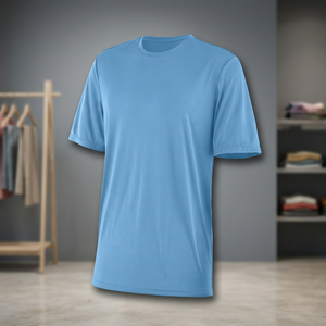 T-shirt de sport à manches courtes pour hommes, personnalisé avec logo imprimé, séchage rapide, style européen, pour équipes sportives, performance optimale, vente en gros - Product Image 3
