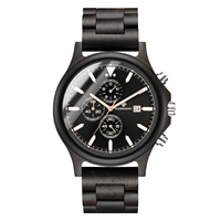 Jam Tangan Kayu Fashion KUNHUANG 1010 Logo Kustom Arloji Kayu