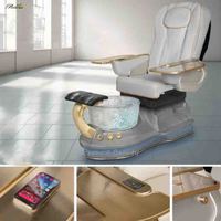 Nouvelle Arrivée Pronne Luxury Nail Salon Shop Fauteuil de Manucure Spa Mobile Télécommandé Pédicure Sans Plomberie