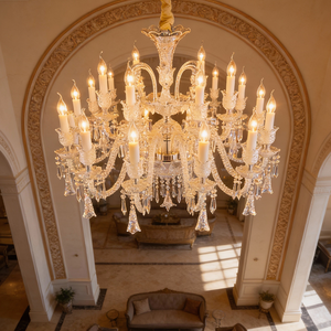 2026년 핫세일 하우스 샹들리에 디자인 미국식 거실 샹들리에 웨딩 테이블 센터피스 - Product Image 1