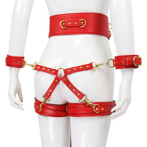 Sexe chien esclave Bondage Kit 4 pièces BDSM collier de cou Sexy menottes manille retenue sexe jeux pour adultes jeu de rôle outil sexuel fétiche SM - Product Image 2