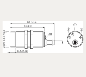Cảm biến tiệm cận điện dung CM30-25NNP-EW1 Mã đặt hàng 6058158 - Product Image 4