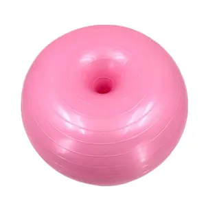 库存按摩家庭使用防爆孕妇瑜伽锻炼聚氯乙烯甜甜圈苹果形状瑜伽家庭健身球