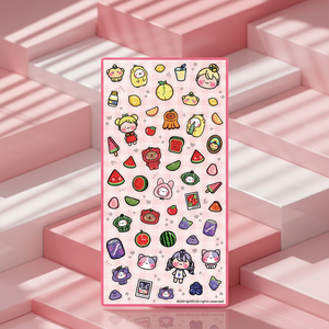 [Sowony Playground] Popcorn <b>Stickers</b> Fresh Fruits Korean Cute Juicy <b>Sticker</b> Diary Planner <b>Laptop</b> Phone Bulk Distributor Wholesa - Product Image 1