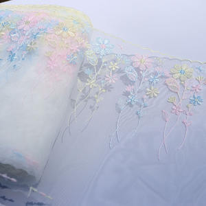 Elegante tessuto a rete in pizzo ricamato in stile giapponese, stile 22cm, Vintage, abbigliamento Sexy per bambini, rifiniture per biancheria intima a fiori colorati - Product Image 5