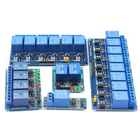 Module de relais haute qualité 1, 2, 4, 6, 8 canaux 5V 12V 24V avec isolation optocoupleur et contrôle par déclenchement haut/bas, carte de développement
