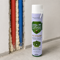 Pistolet à mousse polyuréthane A41 750 ml, mastic haute expansion pour l'installation de portes et fenêtres en aluminium, travaux de construction
