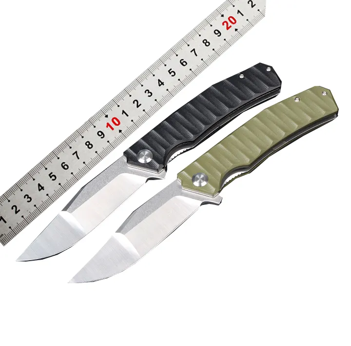 Oem Nieuwe Stijl Micarta Opvouwbare Zakmes D2 Stalen Mes Edc Zelfverdedigingsmessen Met G10 Handvat En Clip