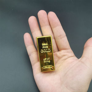 Penjualan laris 200g emas disepuh emas emas emas batangan palsu harta karun plastik sesuai pesanan untuk mainan Promosi ukuran kecil - Product Image 6