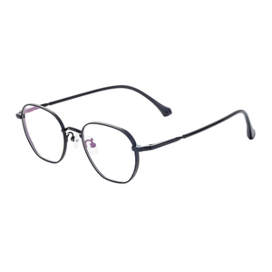 Gafas de moda de alta calidad, venta al por mayor, diseño de marco óptico de titanio puro de lujo de Metal ligero para hombre y mujer - Product Image 1