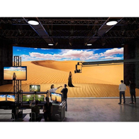 Mur vidéo LED incurvé de production virtuelle P1.9 1.9 mm P2.6 2.6 mm, écran LED XR 7680 Hz, studio d'affichage LED 3D immersif, Pantalla Led