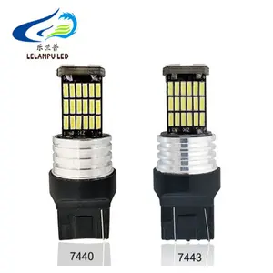 Lumière de jarretelles Led canbus 7440 T20 T25 3156 4014 45smd, ampoule led de freinage arrière, lumières de décoration 12v