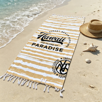 Wholesale Custom Personalized High-quality 100% Cotton Printed Sand Free Portable Luxury Turkish Beach Towel