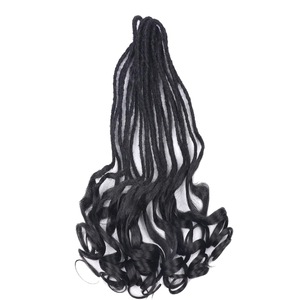 Phụ Nữ Của Loose Sóng Pháp Xoăn SE Dreadlock Phần Mở Rộng Mềm Tổng Hợp Tây Ban Nha Bện Tóc Mỏng Và Mềm Mại - Product Image 4